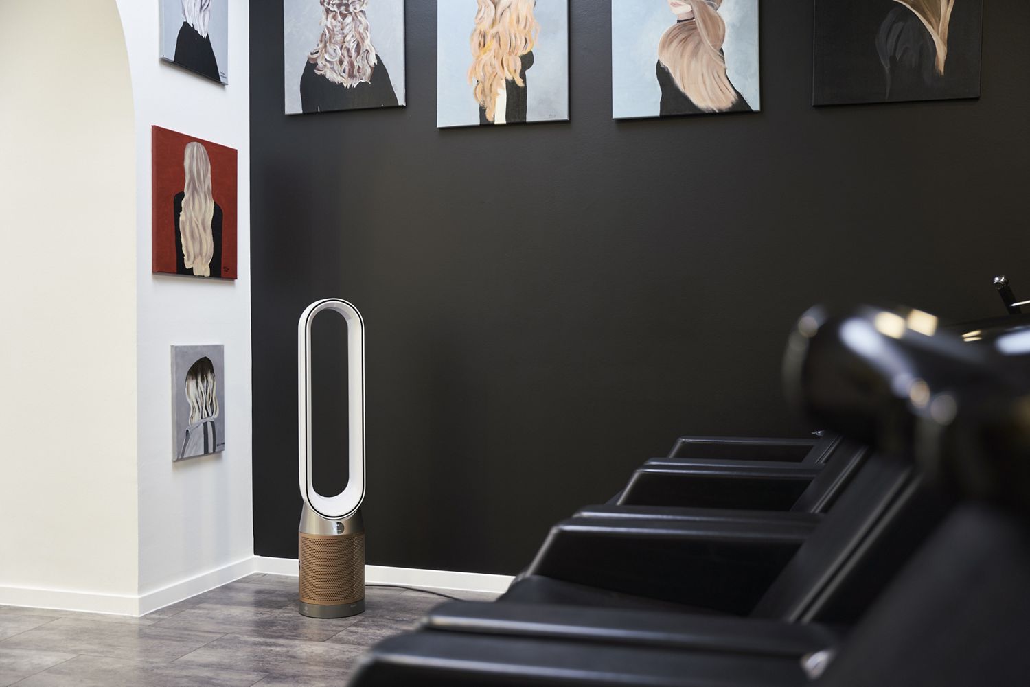 Dyson Luftreiniger in einem Salon